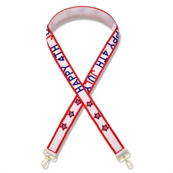 Durable 47.2in Adjustable Beaded Purse Strap - Celebrate 4th of July in Style!